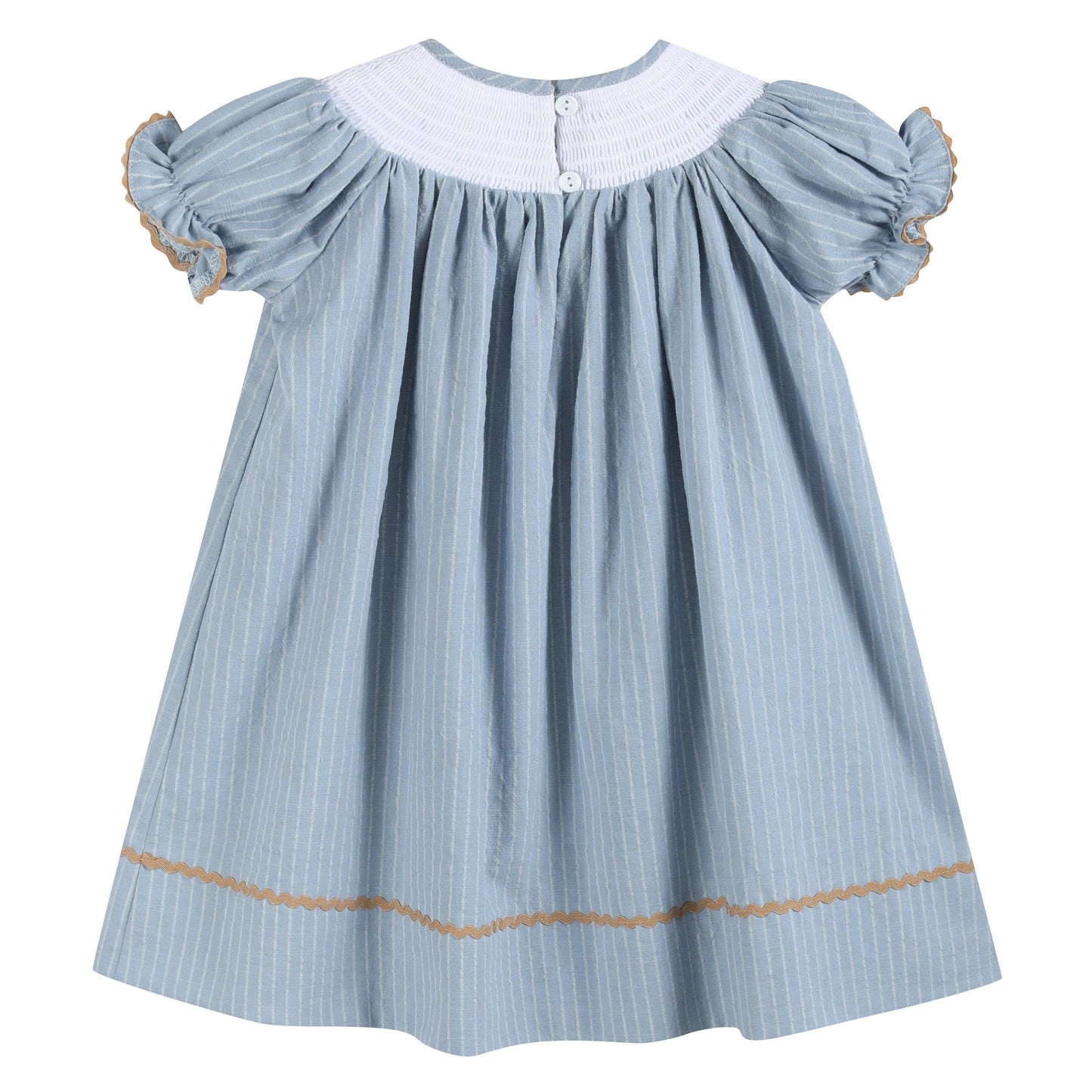 Light Blue Pinstripe Turkey Dress