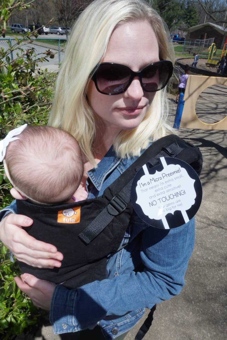 Micro Preemie No Touching Car Seat And Stroller Tag