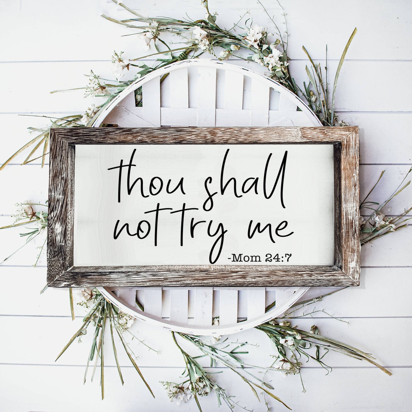 Wooden Sign For Home, Funny Home Decoration Wall + Shelf Art