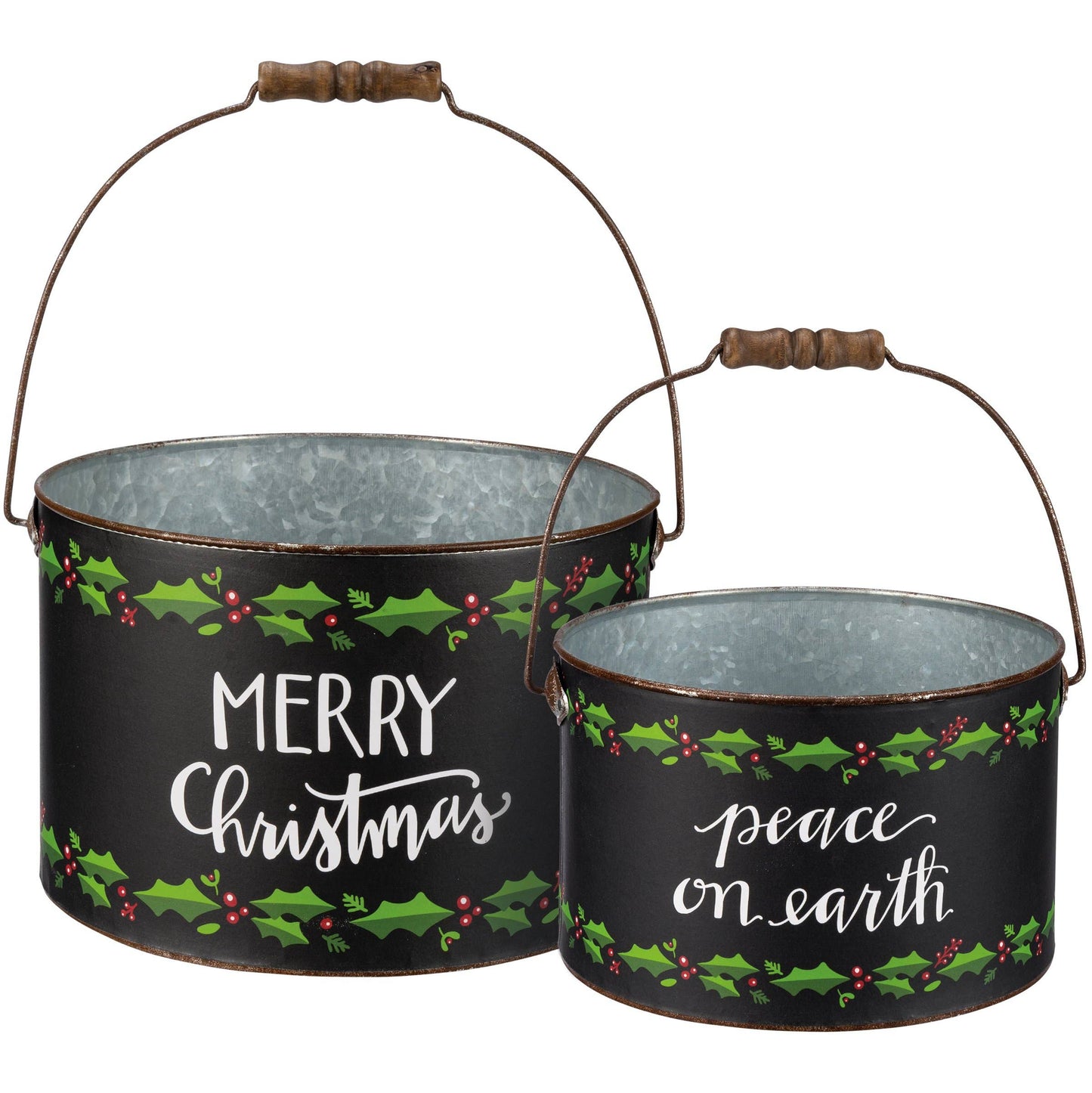 Small Merry Christmas Bucket small