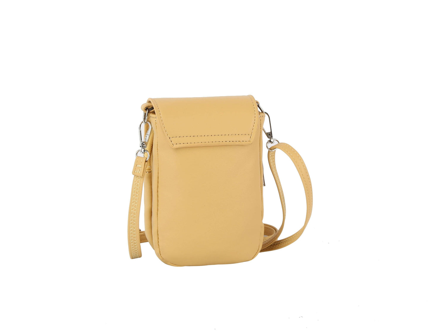 Metal closure phone crossbody