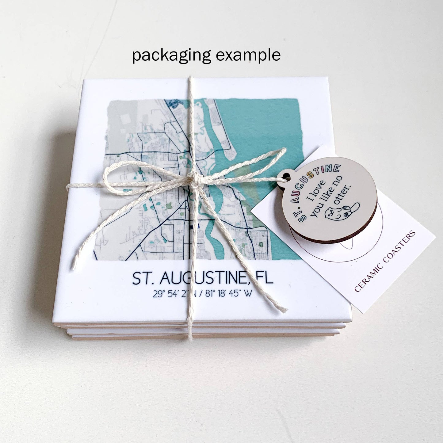 Watercolor City Map Coasters - Your City - Custom Order