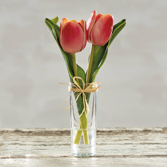 Red Mini Tulip Vase