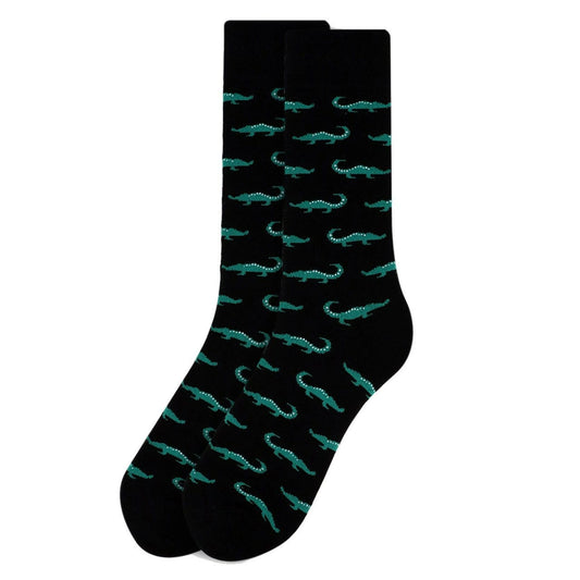 Black Socks Green Alligator