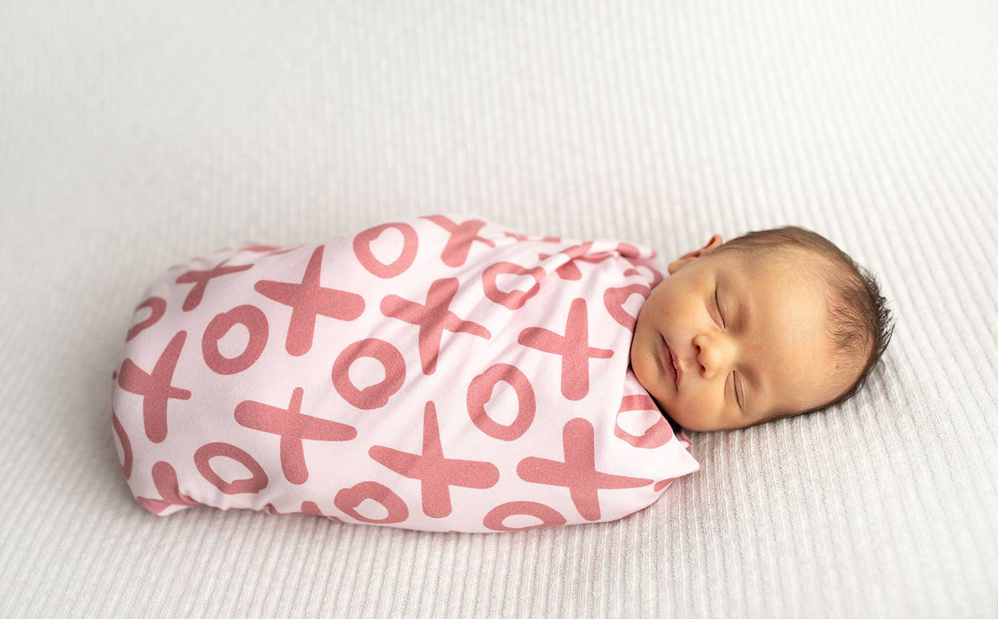 Valentine's XOXO Bamboo Newborn Lovey Small Swaddle Blanket