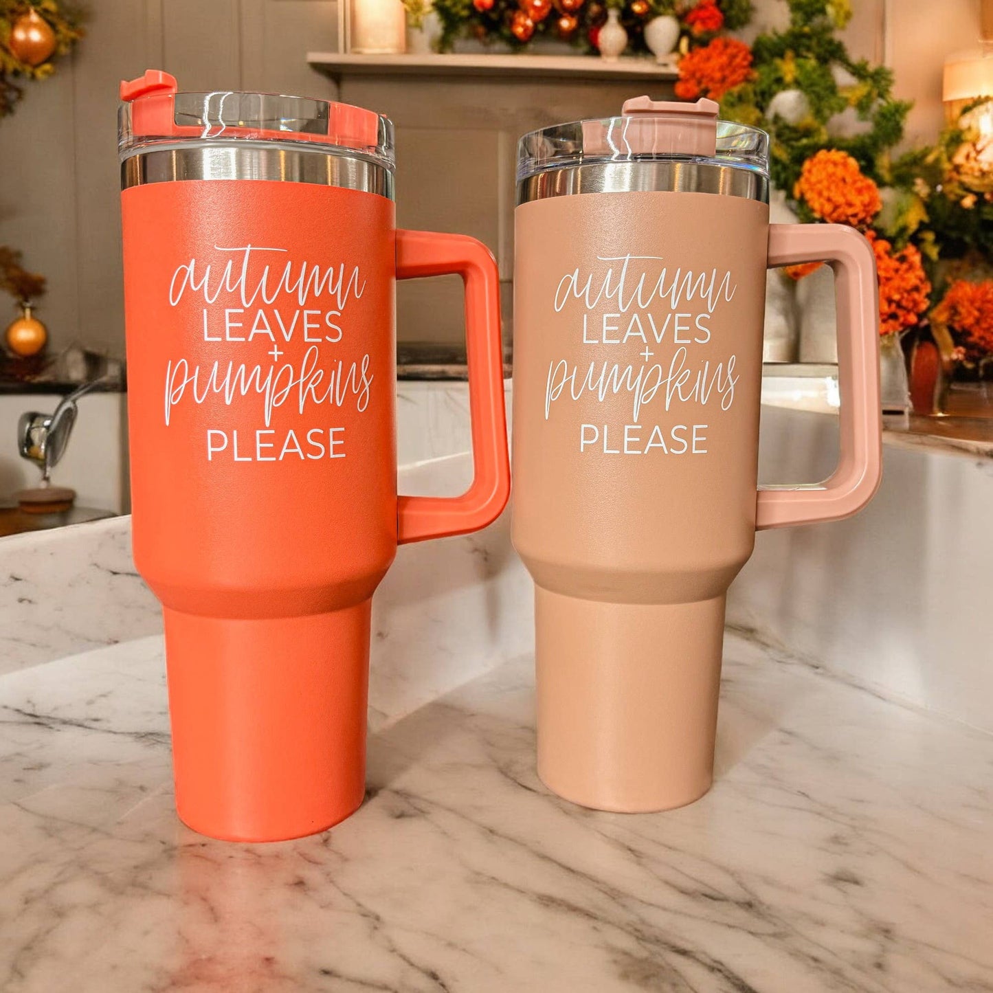 Mom's Sippy Cup, Back to School Gift, 40 oz Pink Tumbler Lid