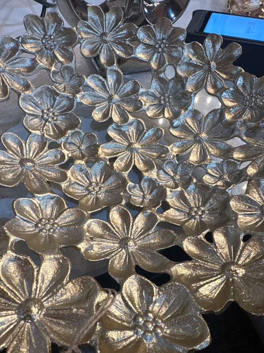 13 In Gold Flower Bowl