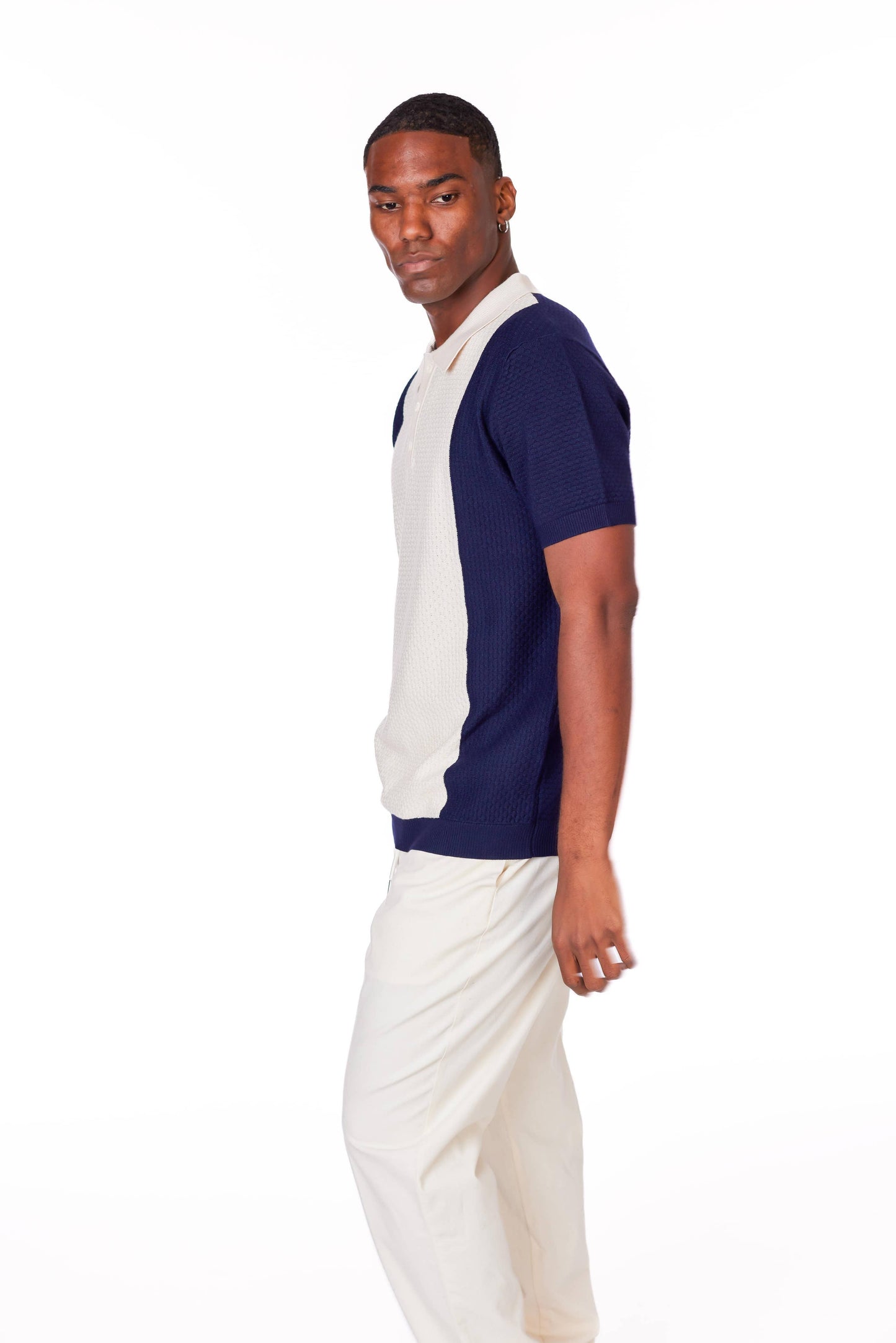 Men's Textured Polo Shirt