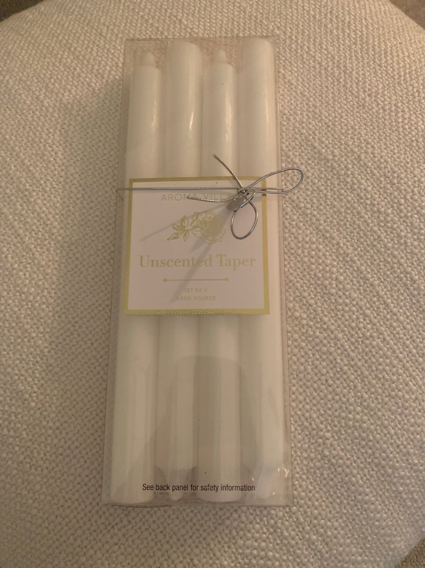 White Taper Candle
