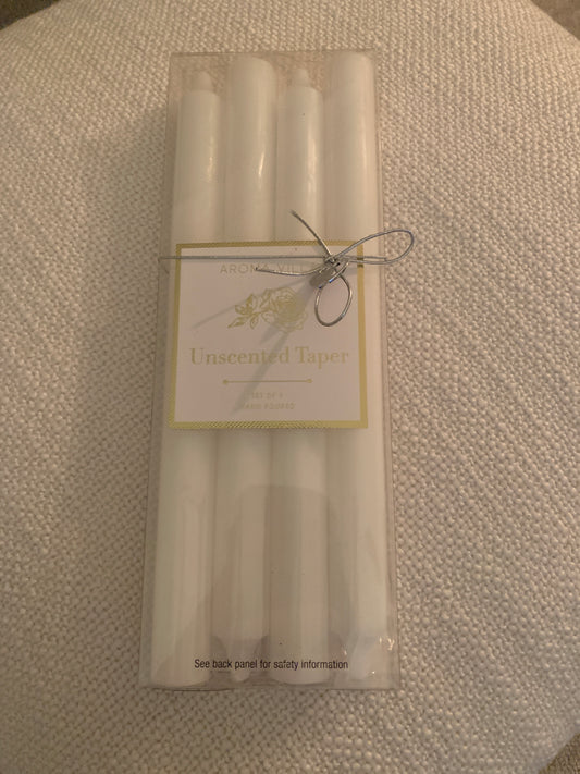 White Taper Candle