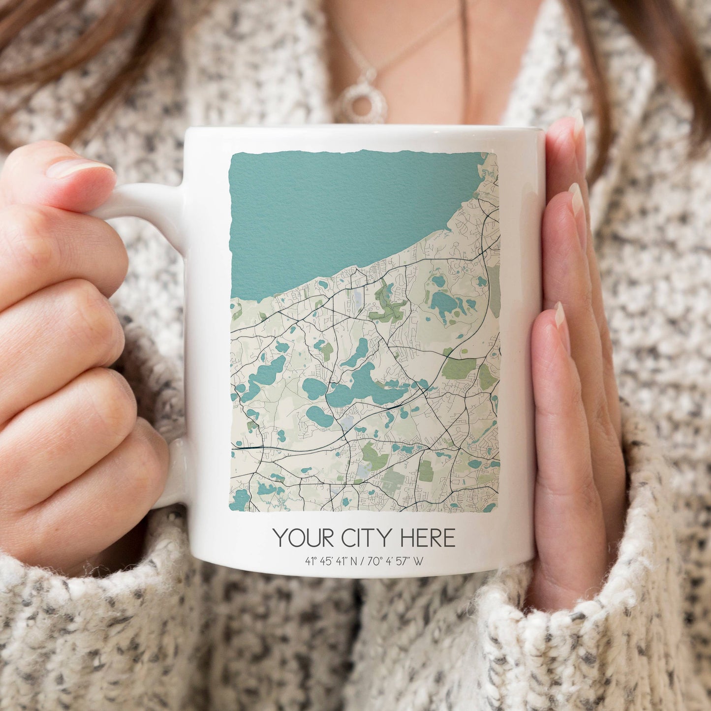 Custom Map Mugs - Custom City Coffee Mugs - Custom Order
