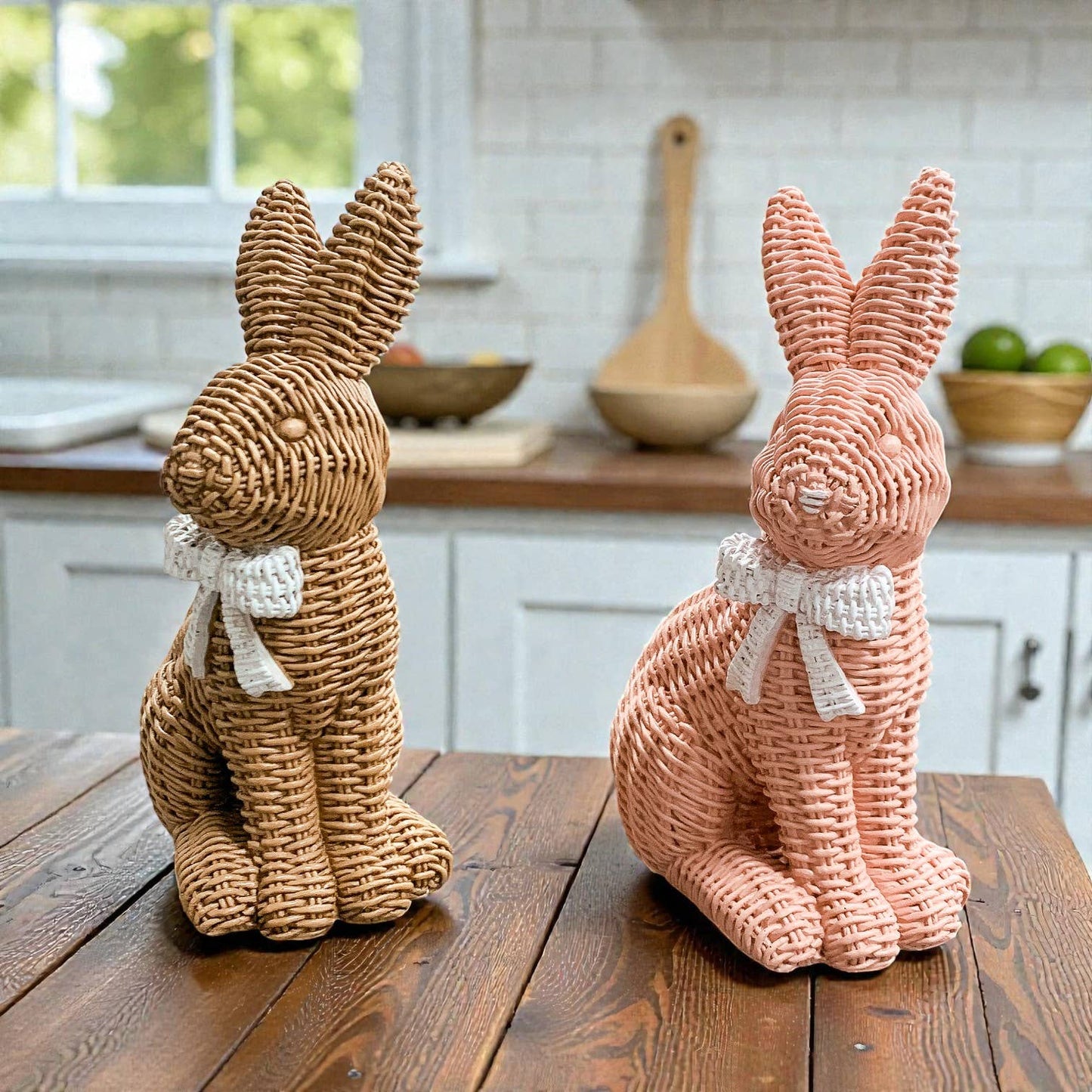 Bunny Decoration, Farmhouse Easter Rabbit Home Decor Statues