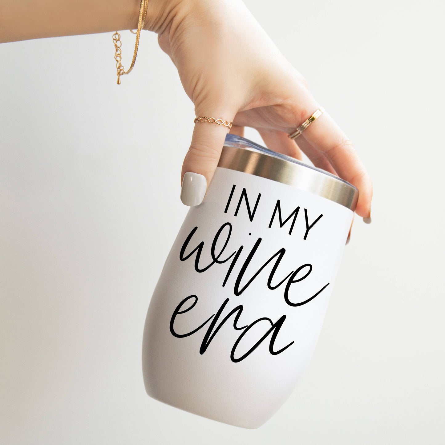 Wine Tumbler With Lid, 17oz Insulated Stainless Steel Cups