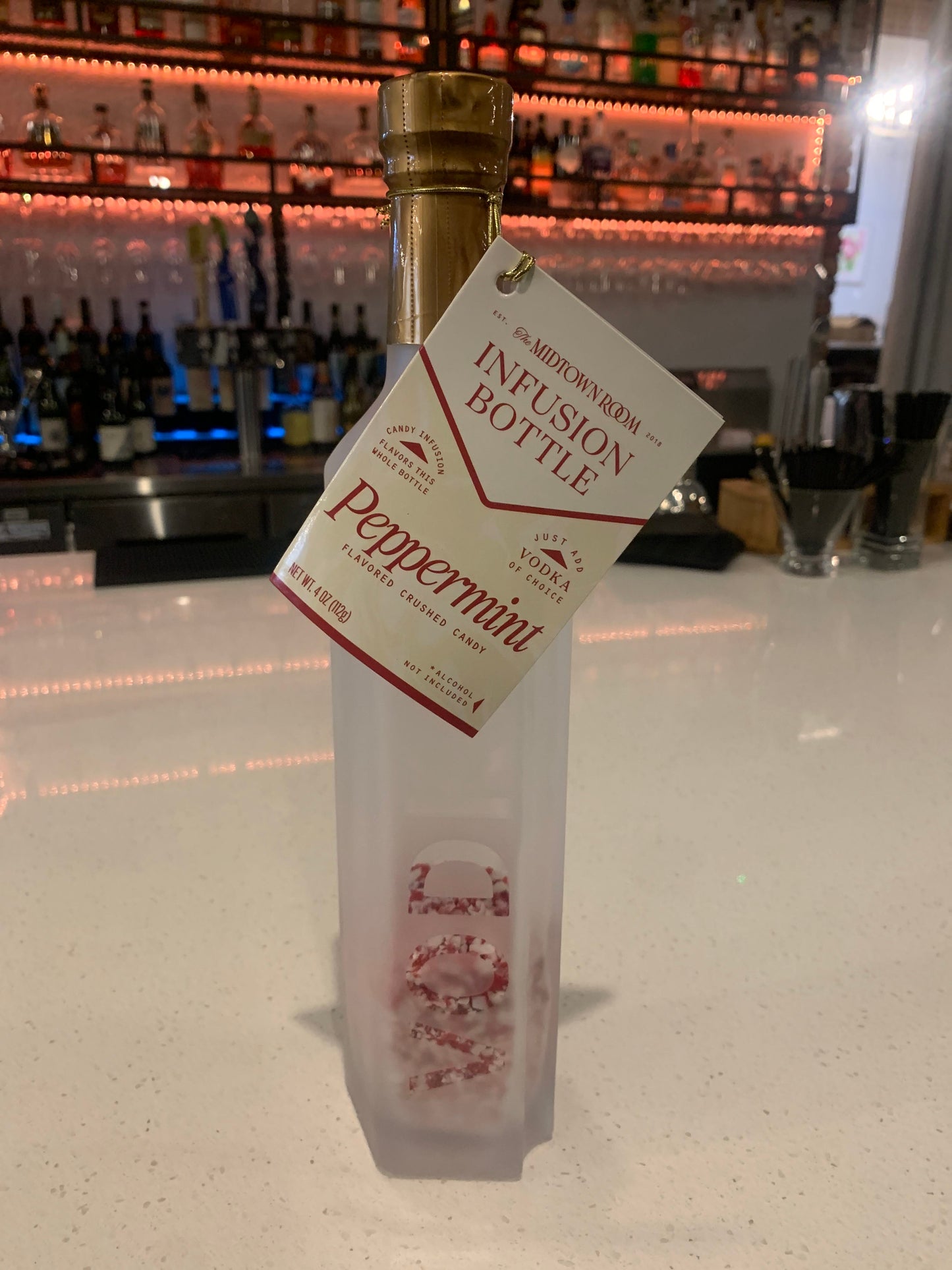 Peppermint Vodka Infusion Bottle
