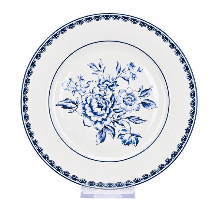 Vintage Indigo Dessert Plate Set of 4, 7.5"