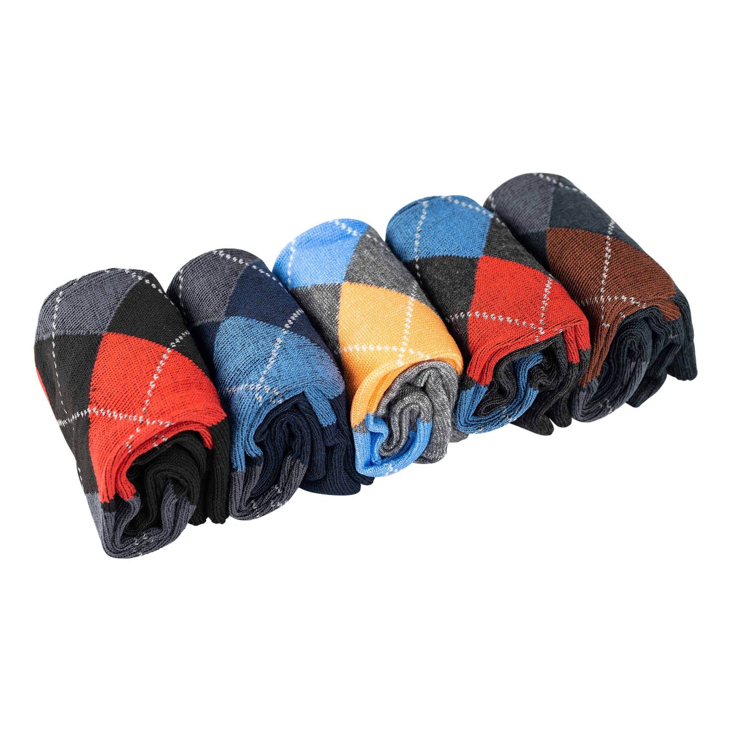 Brite Argyle Boxed Socks