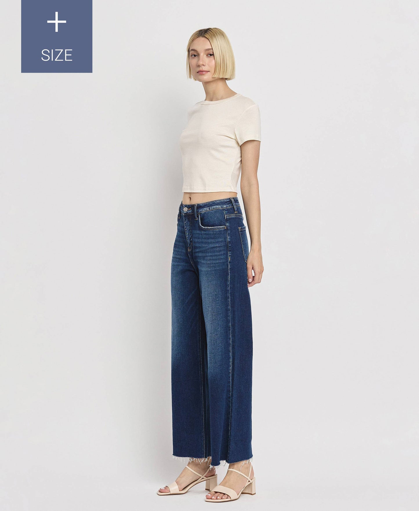 PLUS SIZE TUMMY CONTROL SUPER HIGH RISE WIDE LEG LV1353-P