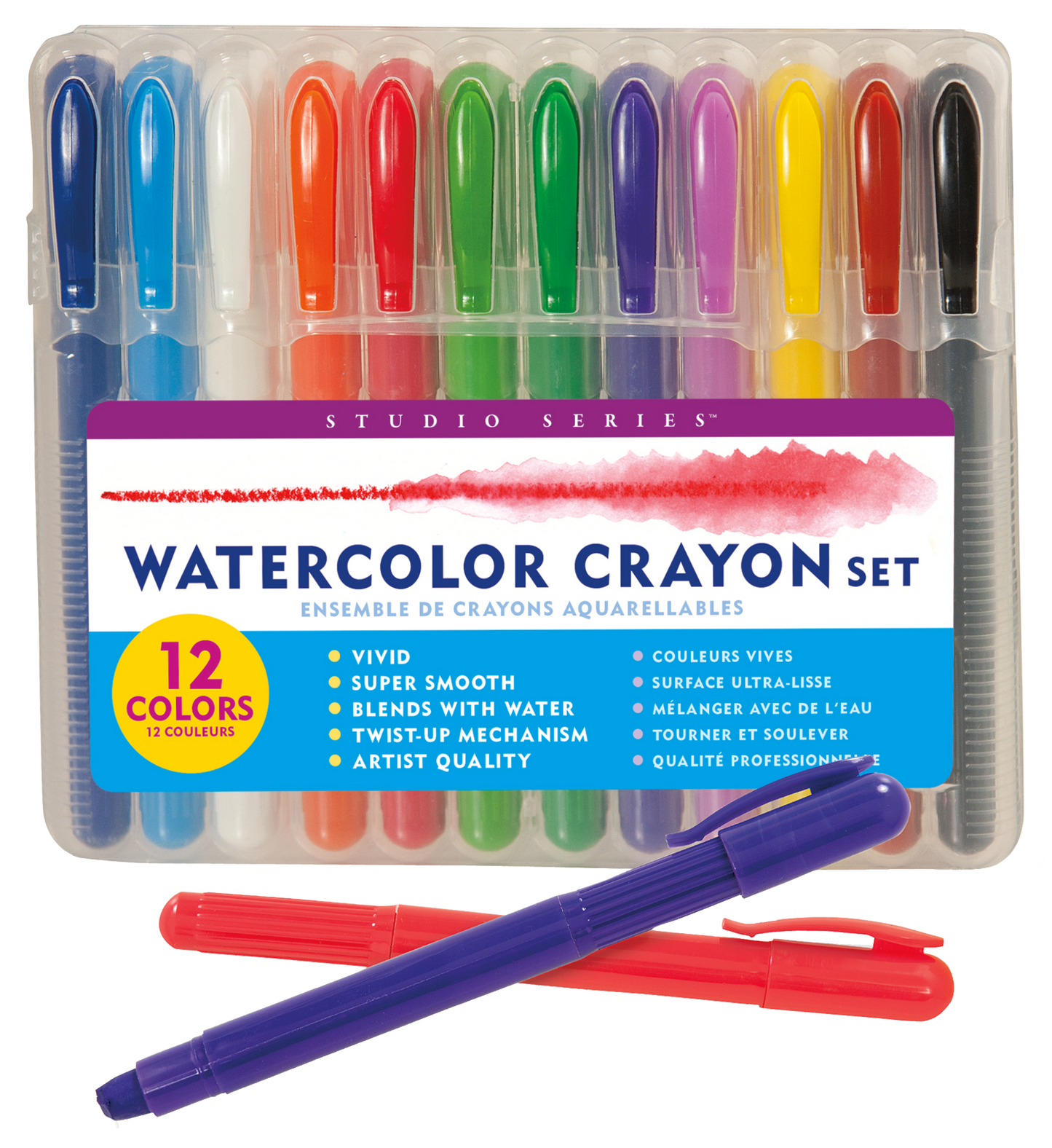 Studio Series Watercolor Crayon Set (Set of 12)