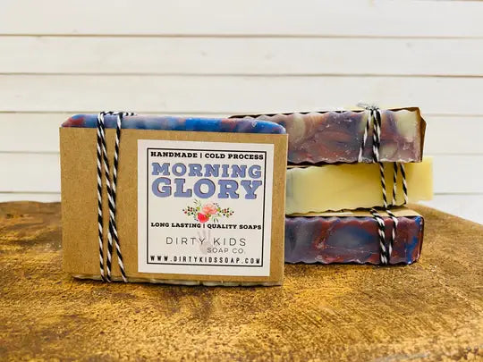 MORNING GLORY BAR SOAP / COLD PROCESS / MOISTURIZING