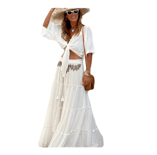 Long White Skirt