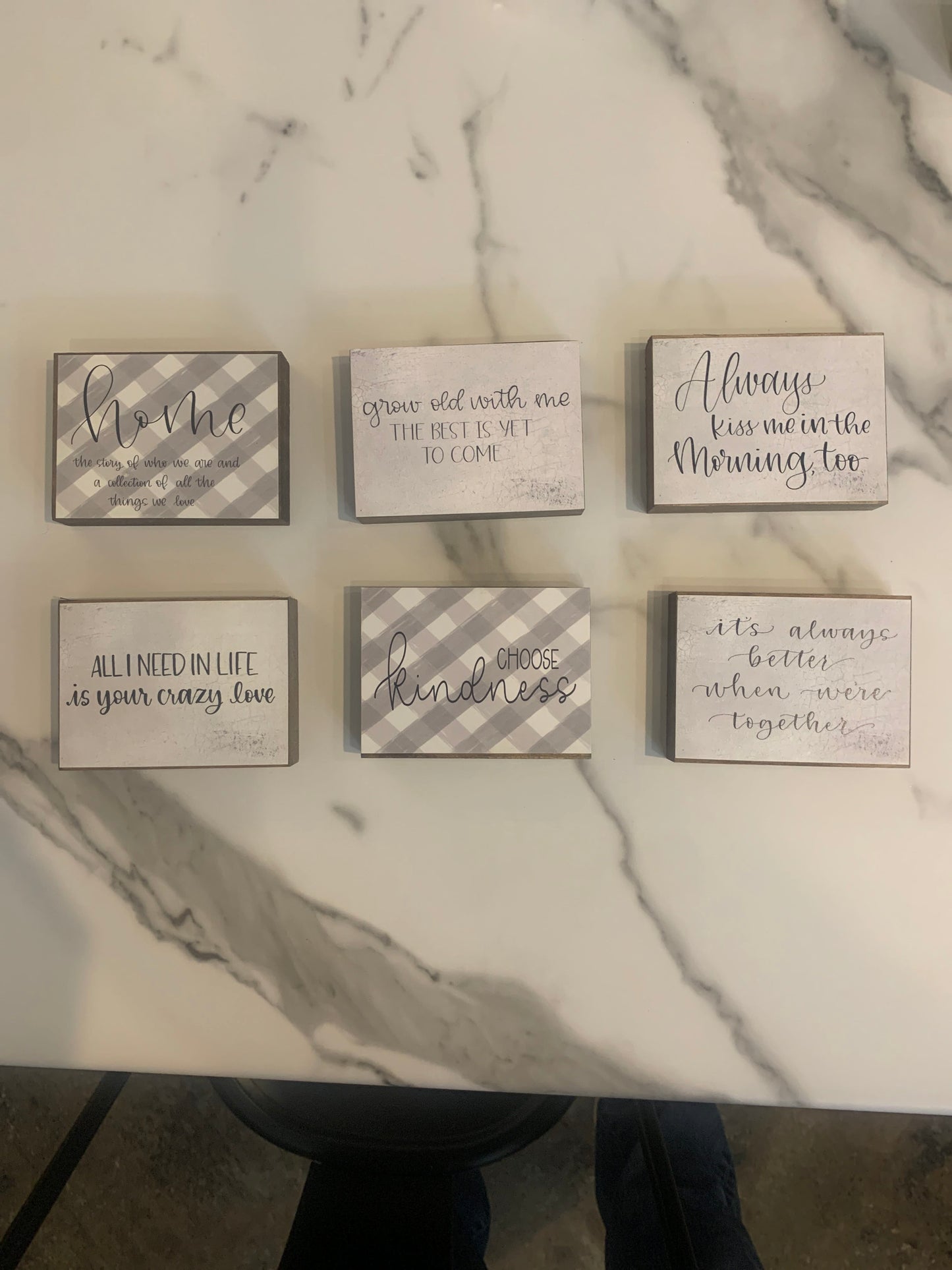 Small Black & White Signs