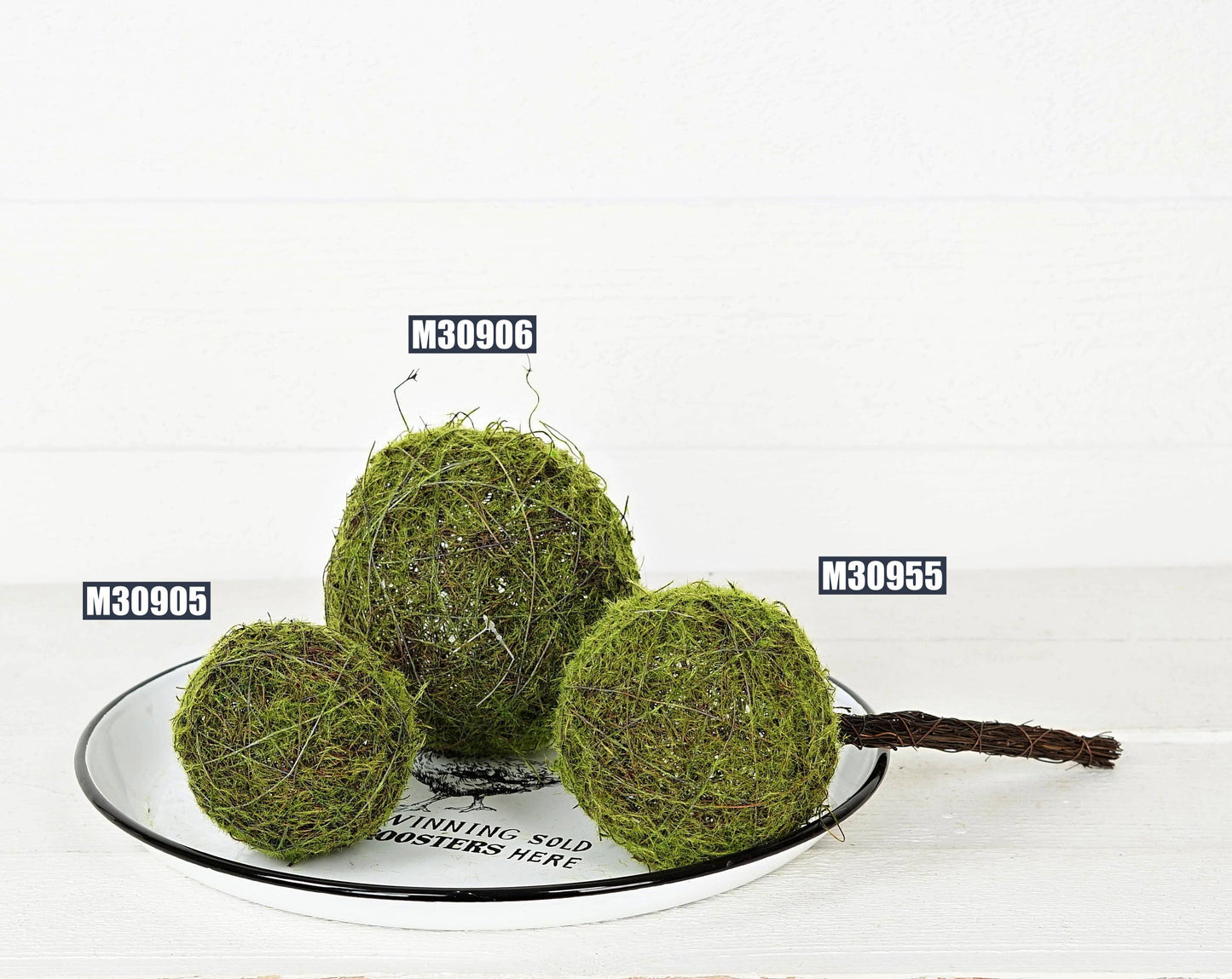 M30906- 6in Mossy Twig Ball