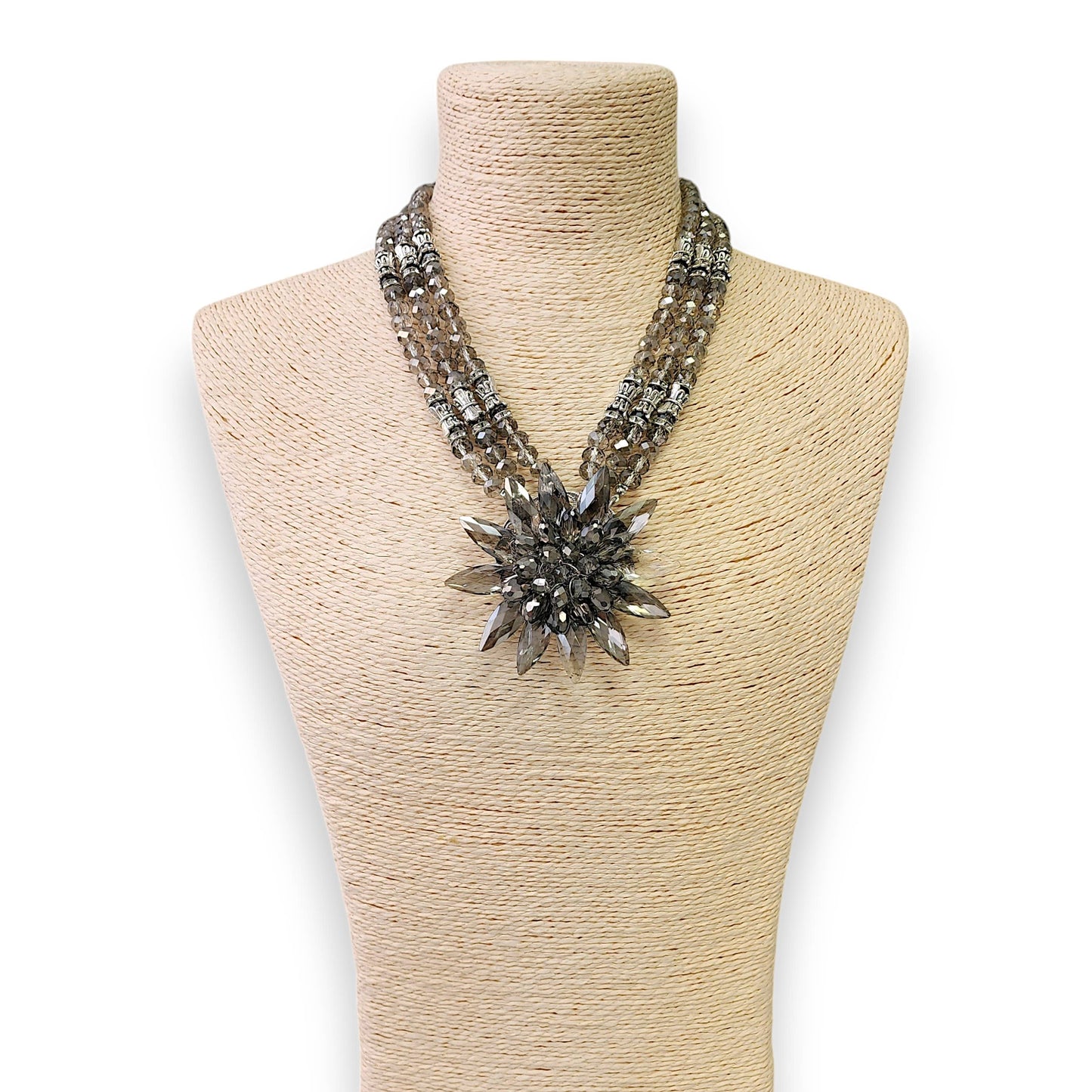 Chunky Snowflake Necklace | Handmade Statement Jewelry