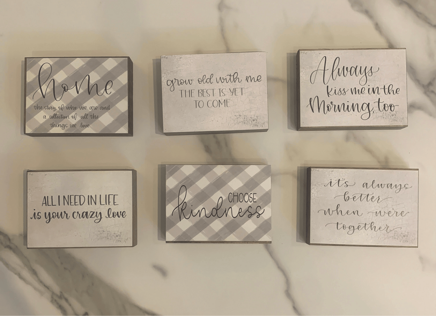 Small Black & White Signs