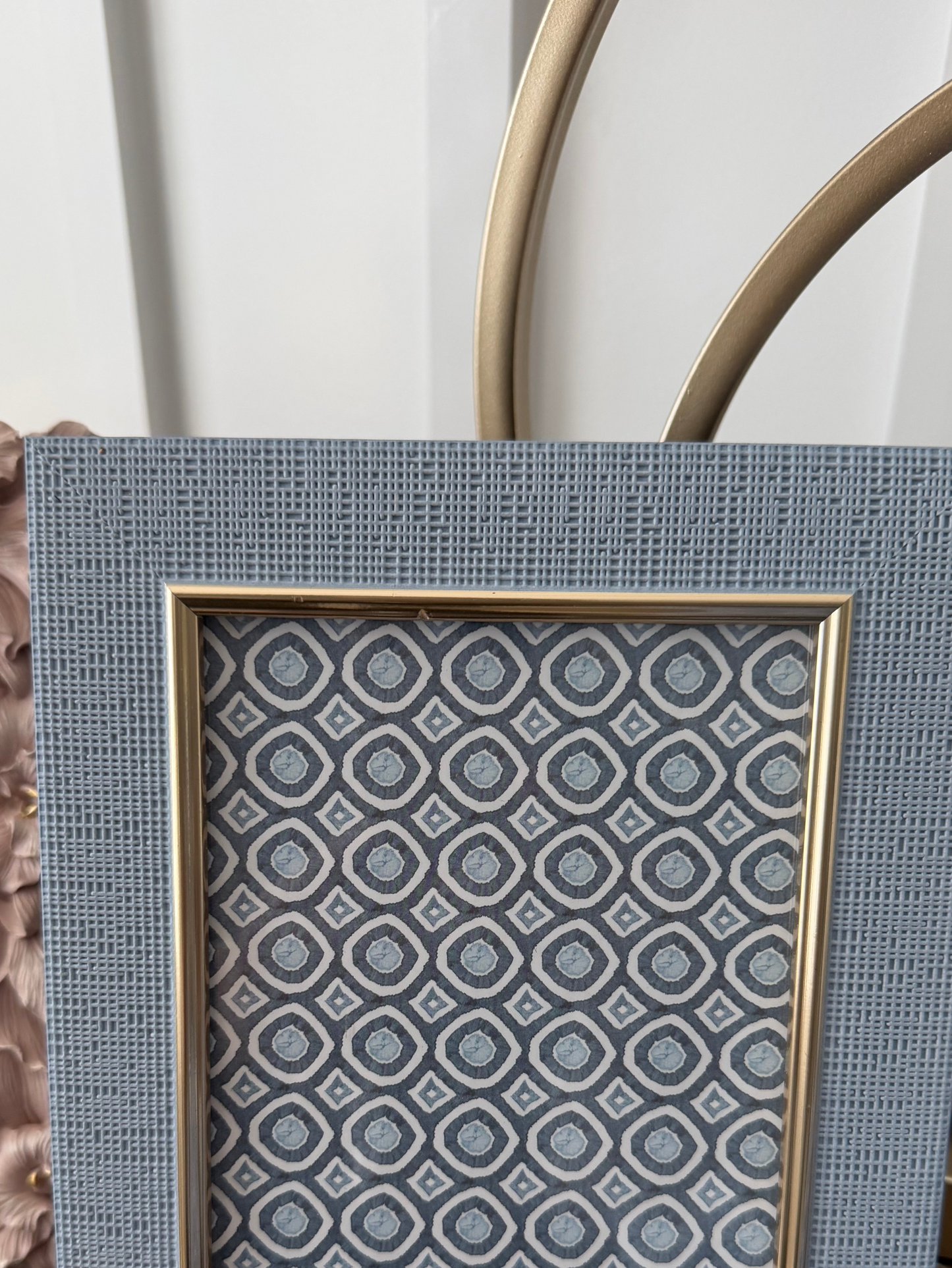 Blue and gold Pic Frame