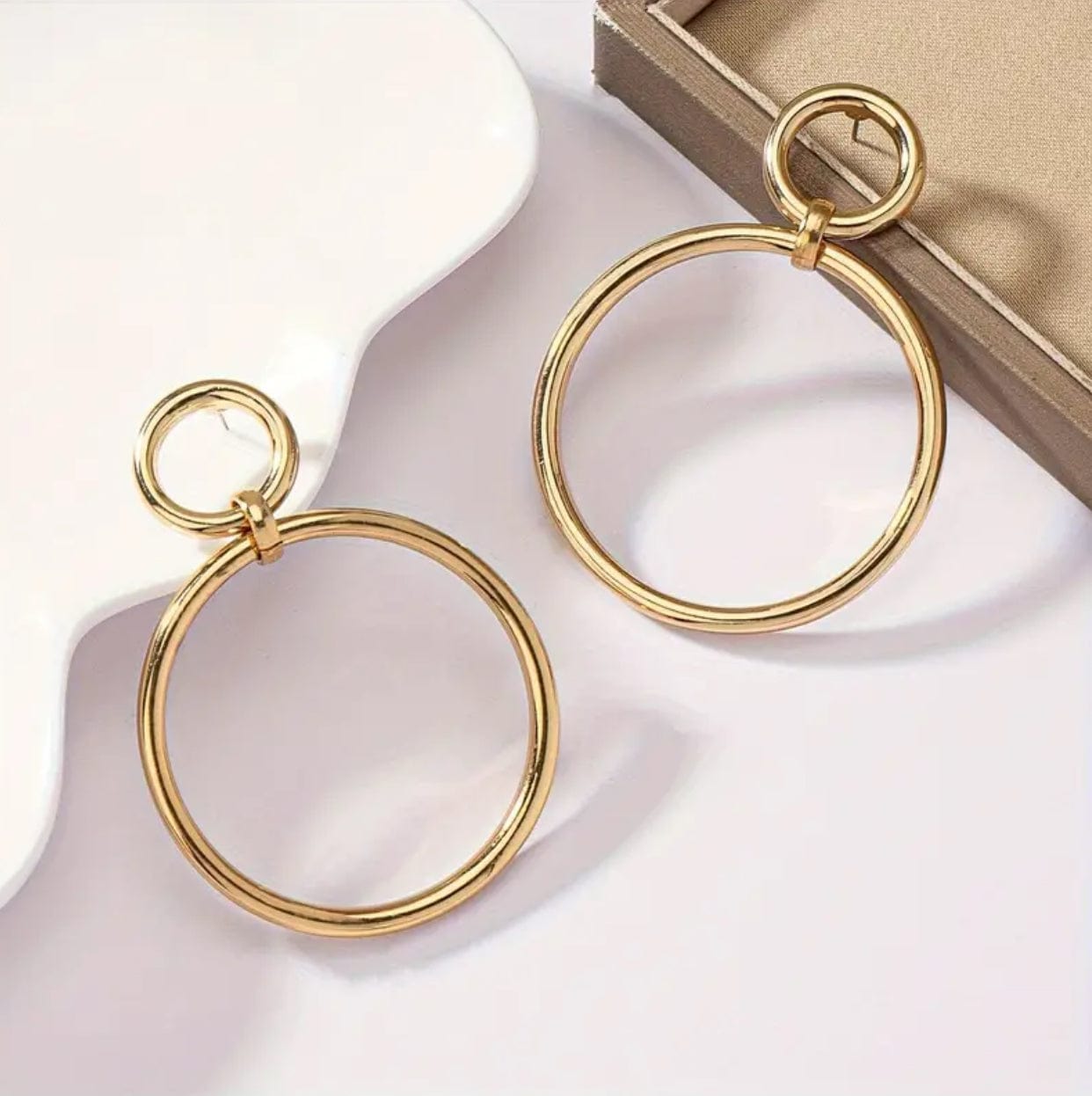 14k Gold Plated Hoop Earrings