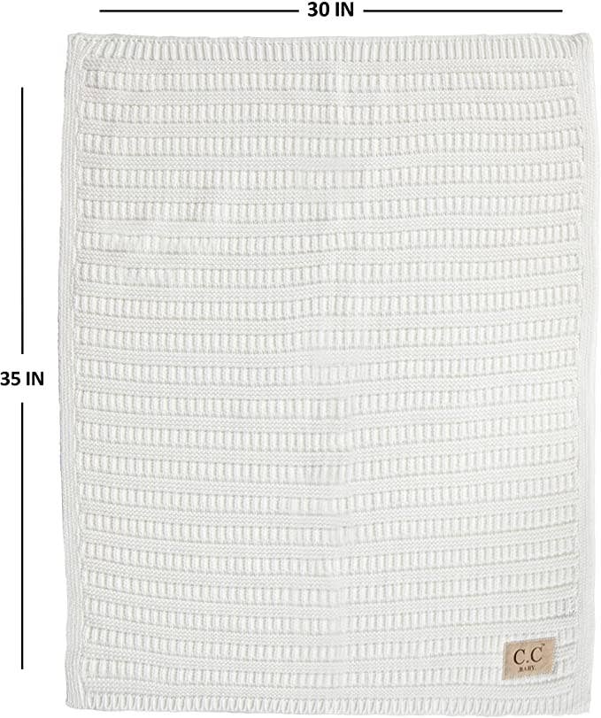 Baby Throw Blanket  (Ivory)