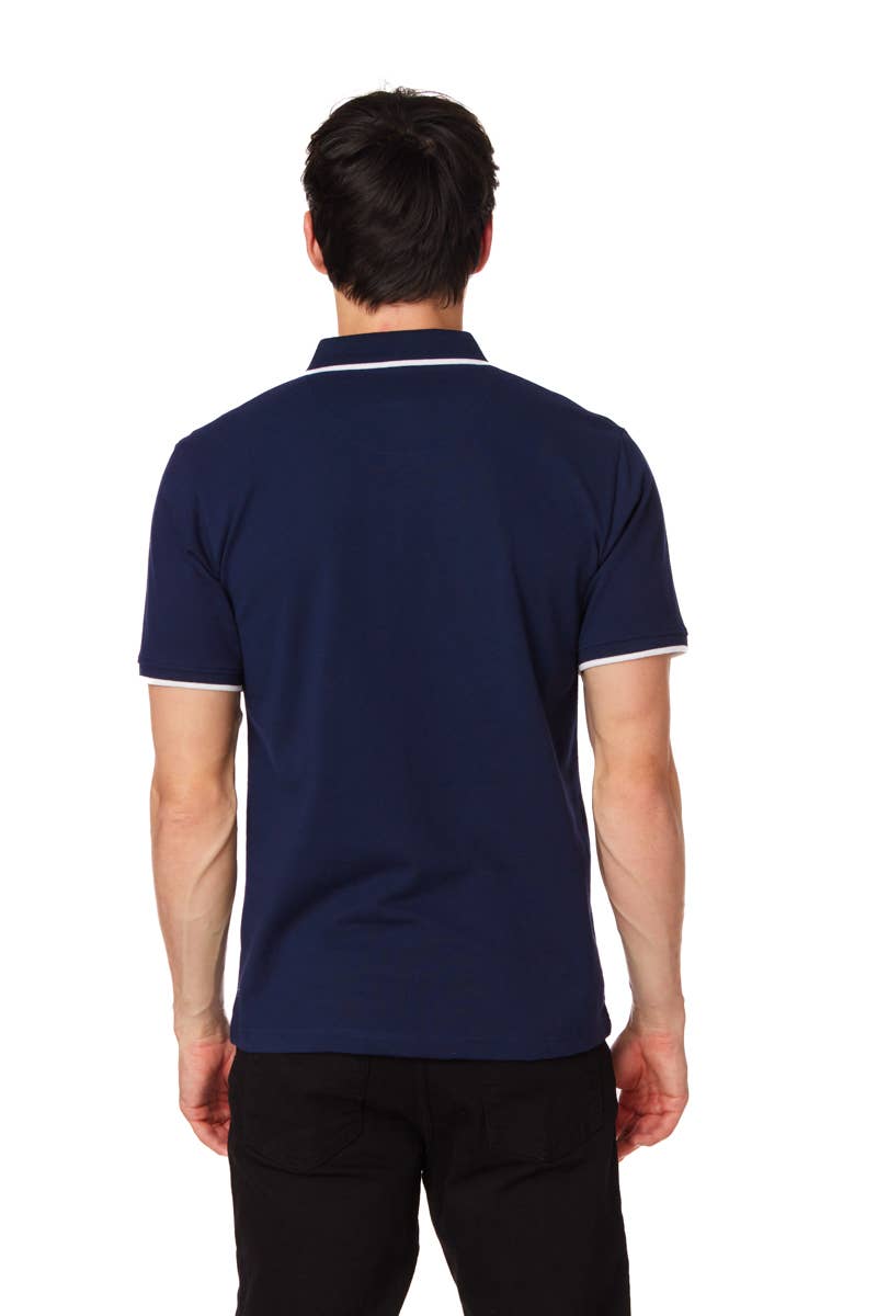 Men's Solid Pique Polo Shirt