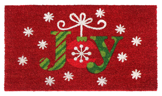 RugSmith Multi Machine Tufted Joy Flakes Doormat, 18" x 30"
