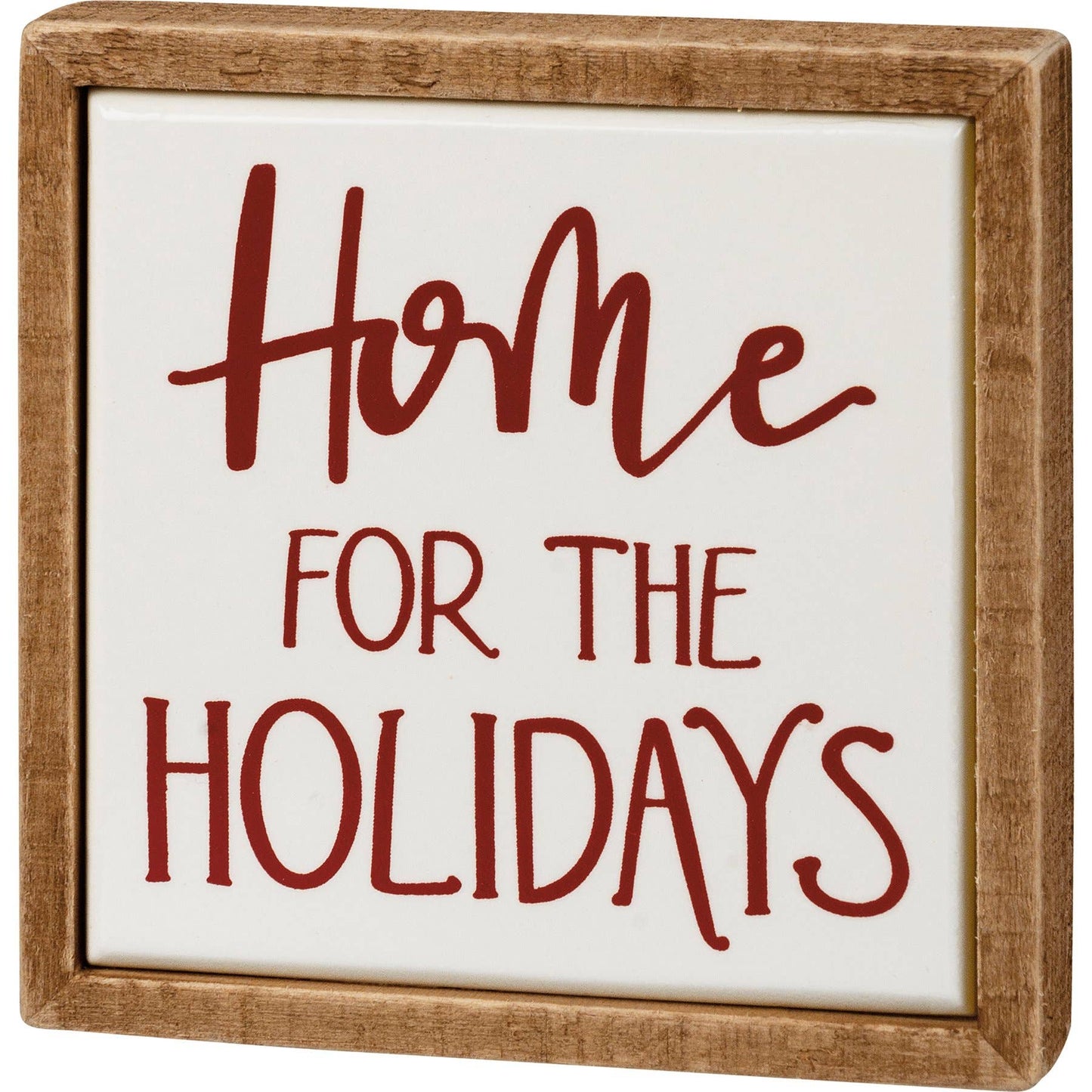Home For The Holidays Box Sign Mini