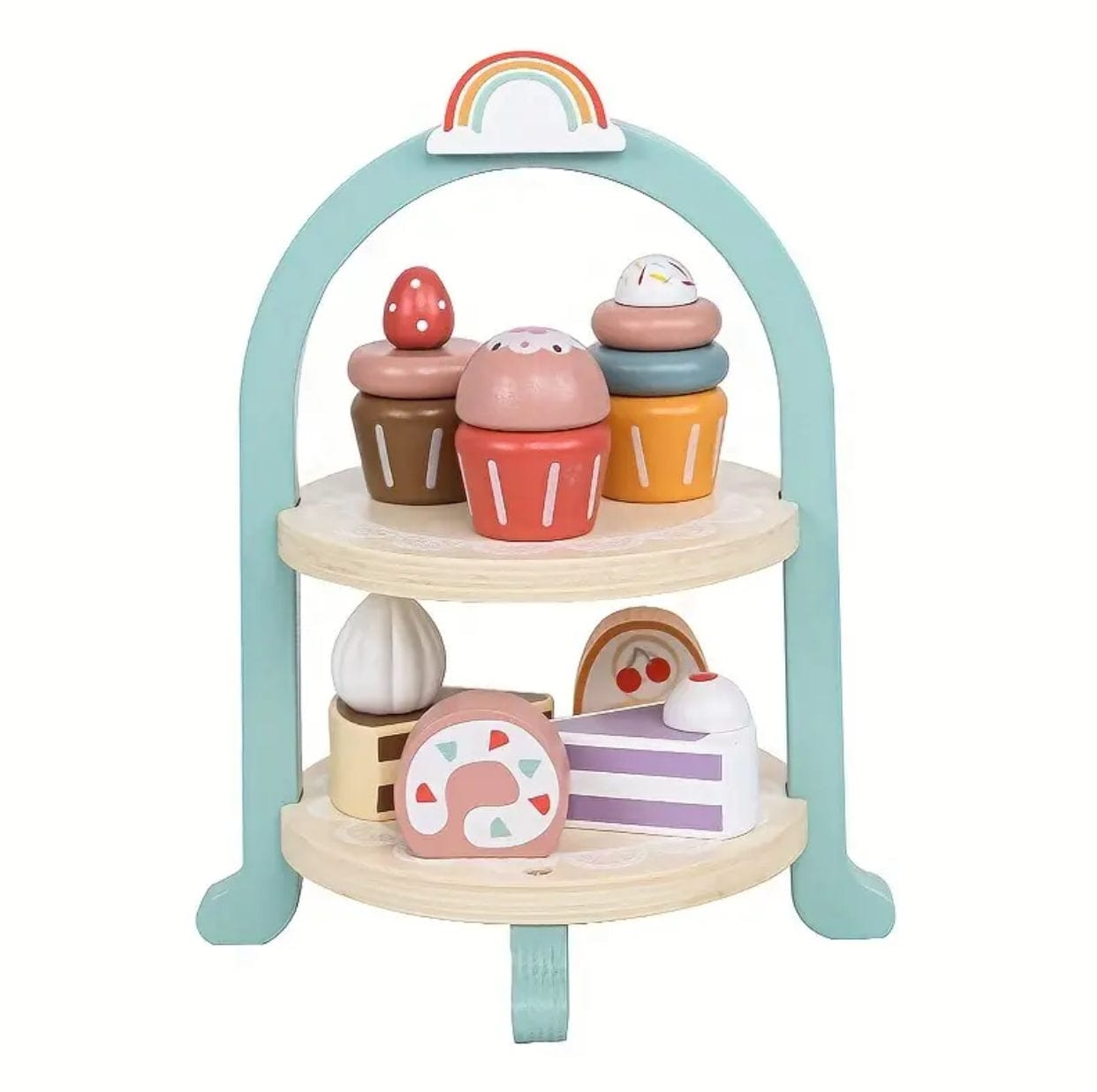 Wooden Afternoon Tea Set