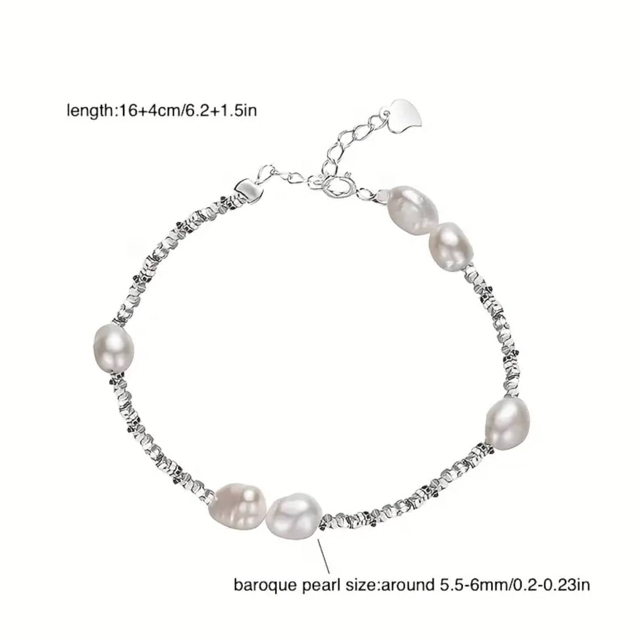 Sterling Silver and Freshwater Pearl Bracelet