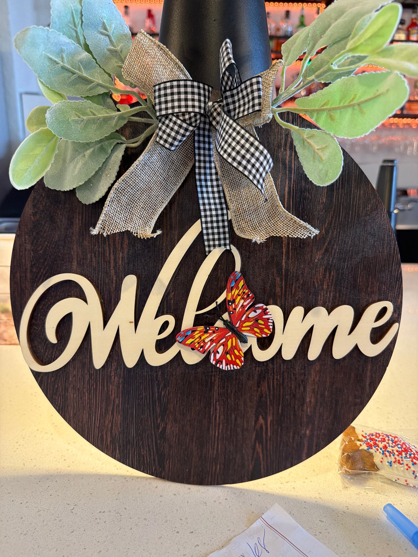 Welcome Wood Wreath