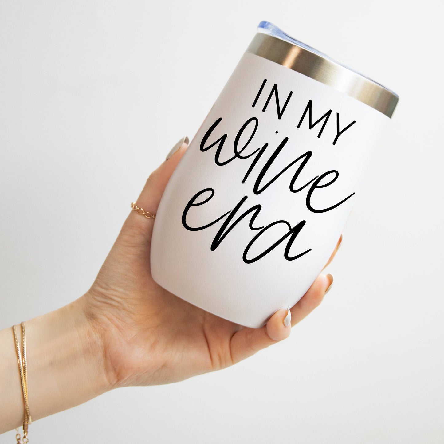 Wine Tumbler With Lid, 17oz Insulated Stainless Steel Cups