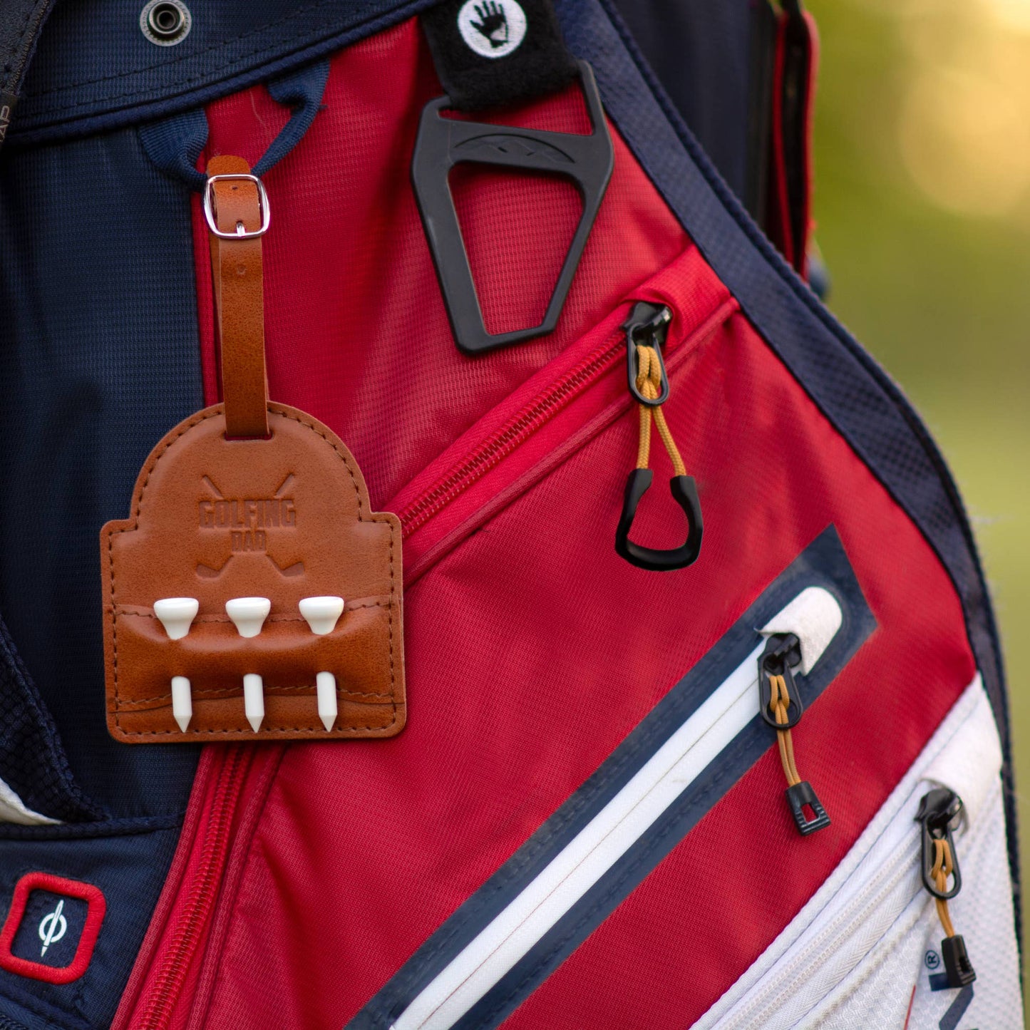 Golfing Dad - PU Leather Golf Bag Tag