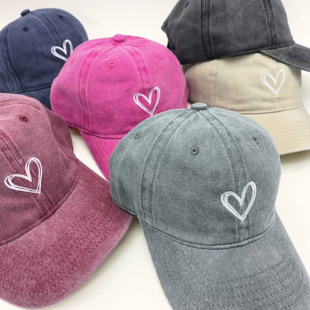 Heart Baseball Cap, Sun Hat CWAH0012