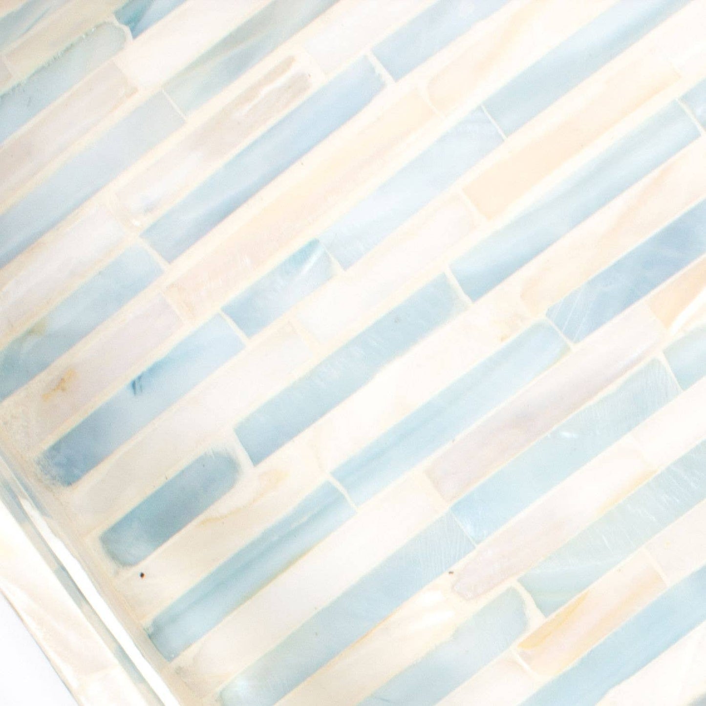 Blue Striped Mother of Pearl Tray