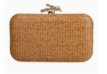 Woven Clutch w/Branch Closure