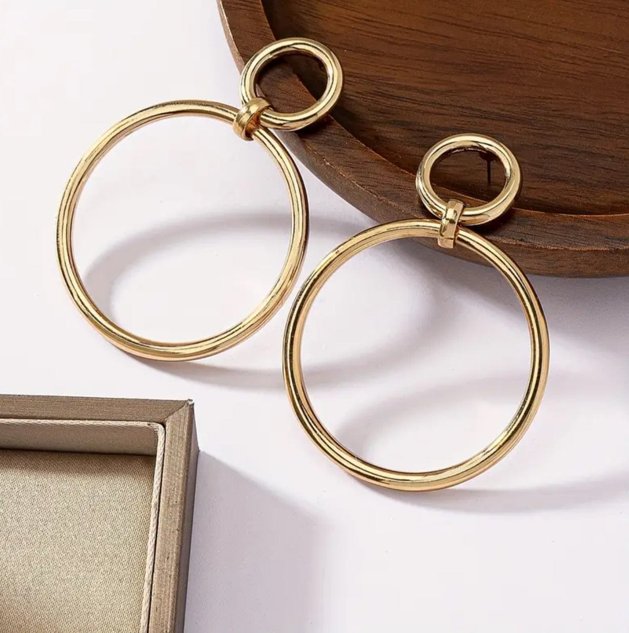 14k Gold Plated Hoop Earrings