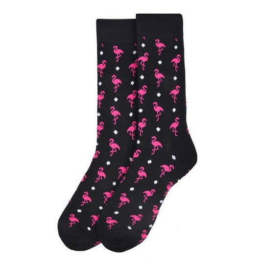 MensPinkFlamingoSocks