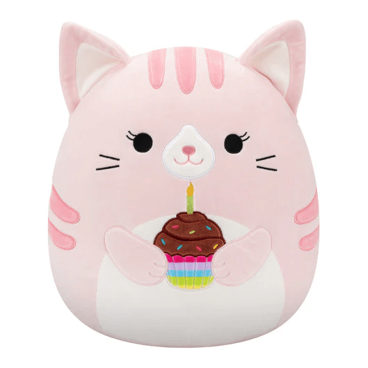 Squishmallow Birthday Plush Toy 5" Laura the Pink Cat