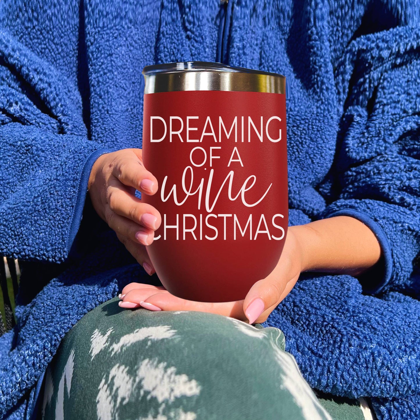 Jingle Juice Red Holiday Tumblers w Lid