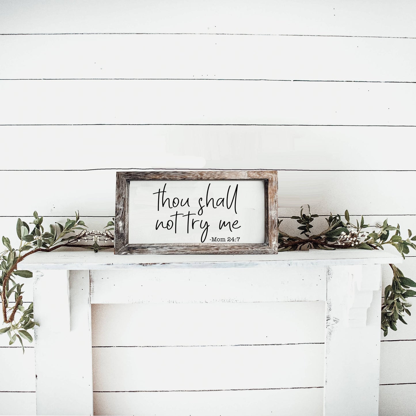 Wooden Sign For Home, Funny Home Decoration Wall + Shelf Art