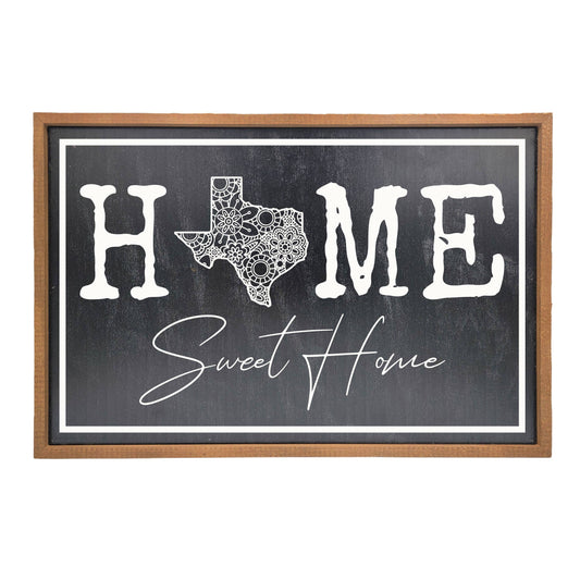 12x18 Home Sweet Home With Mandala State Home Décor