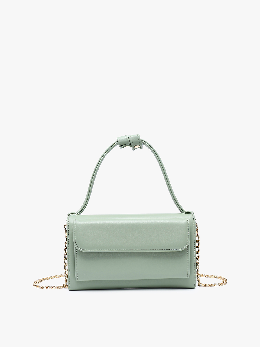 M2434 Honey Rectangular Crossbody w/ Chain