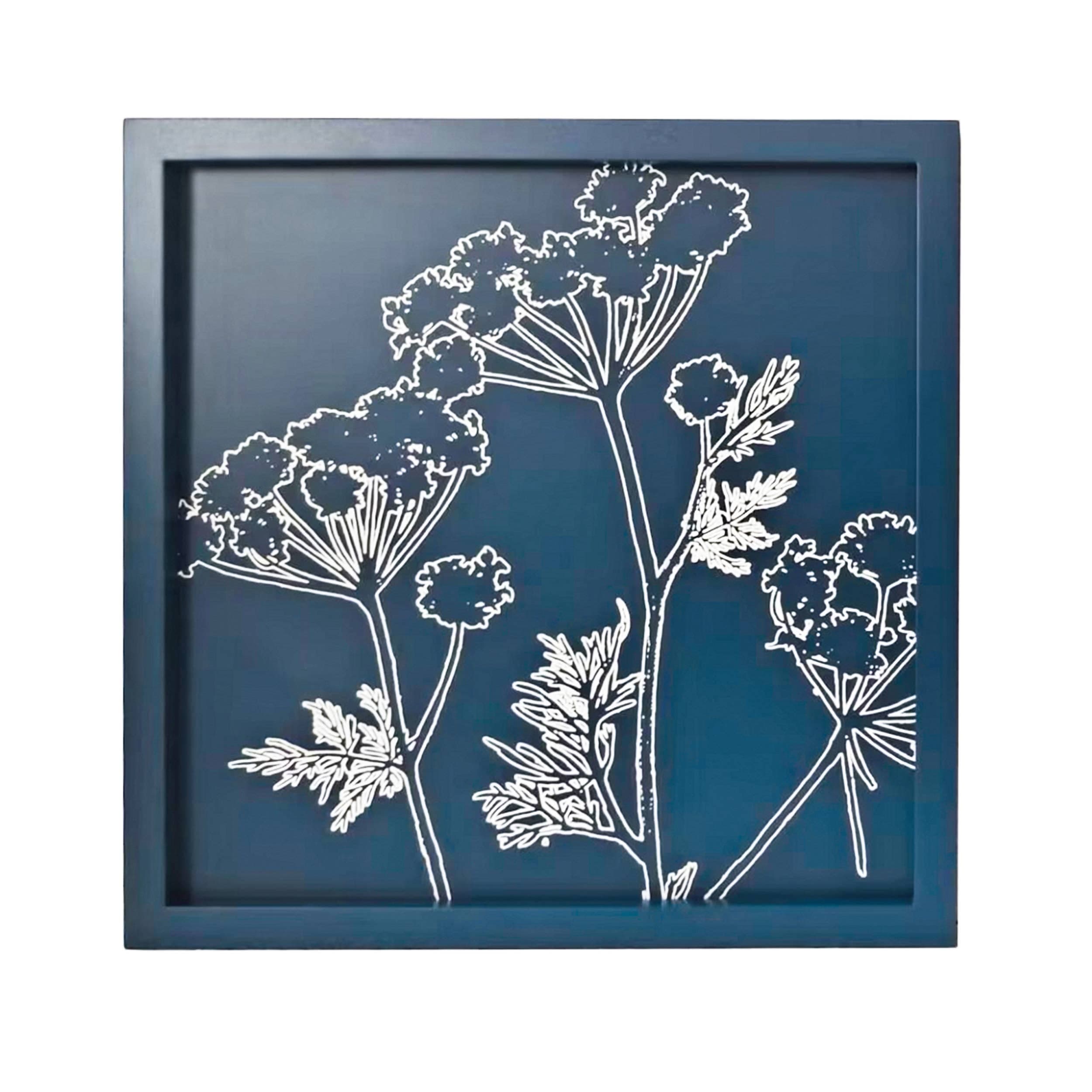 Society6 ケース Navy Blue Floral Doodles on Wood by Micklyn 12